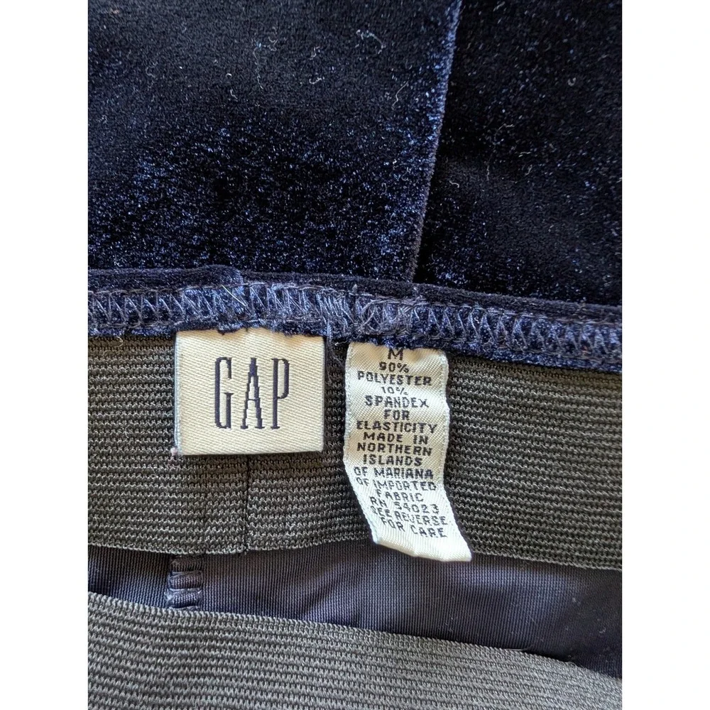 Velvet Maxi Skirt‎ Navy Blue Stretch Y2K Grunge Minimalist Gap Women's M Column